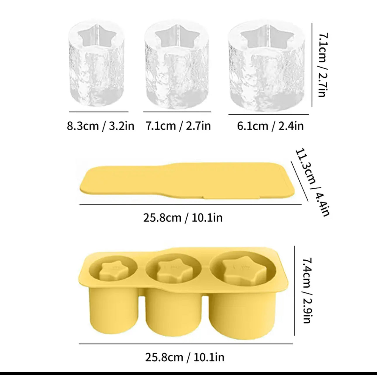 Stanley Cup Star Shaped Ice Mold