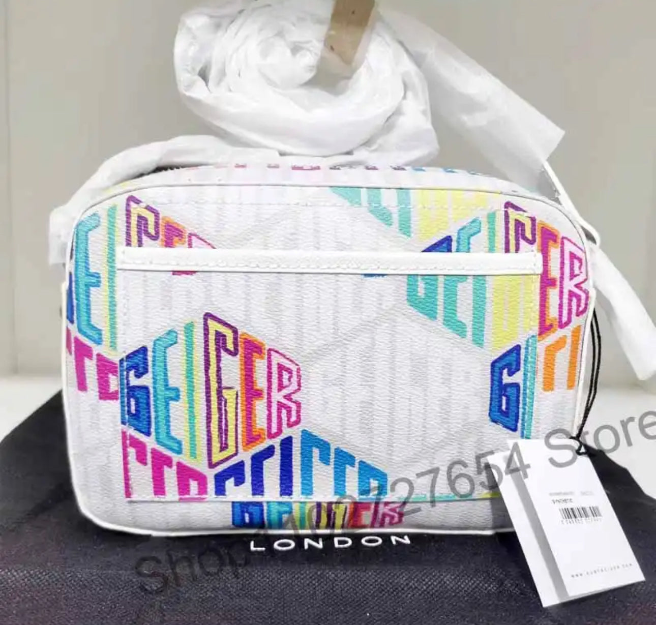 White KGL Crossbody Bag