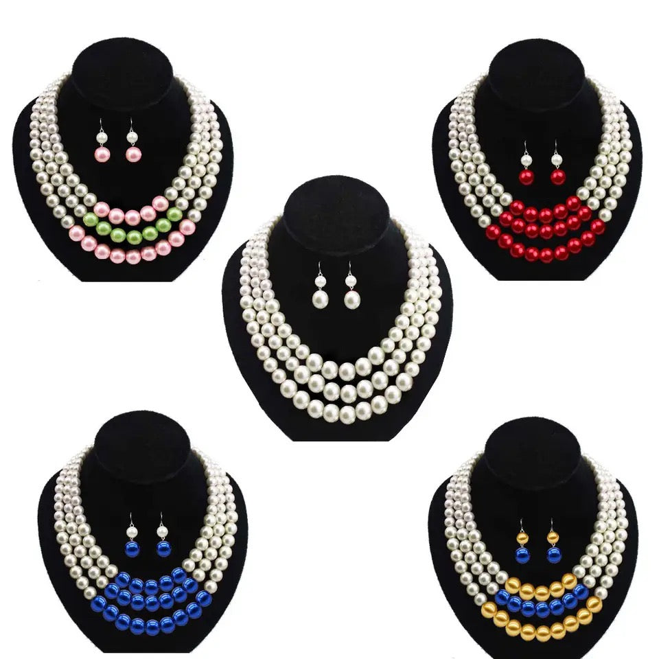 Multi Layer Pearl Set