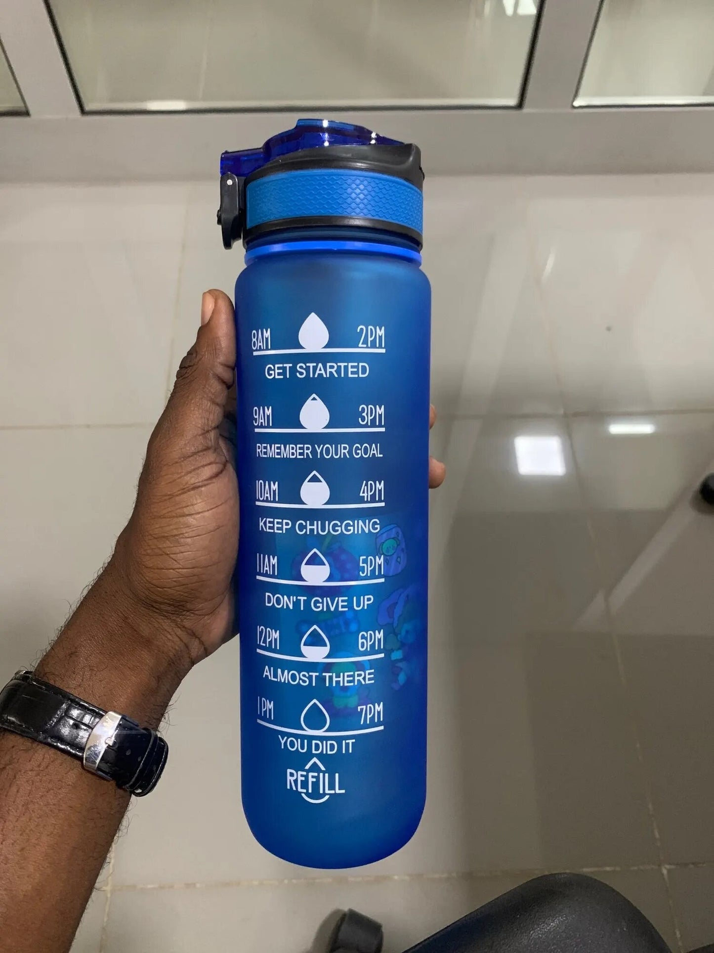 32oz Motivational Water Bottle