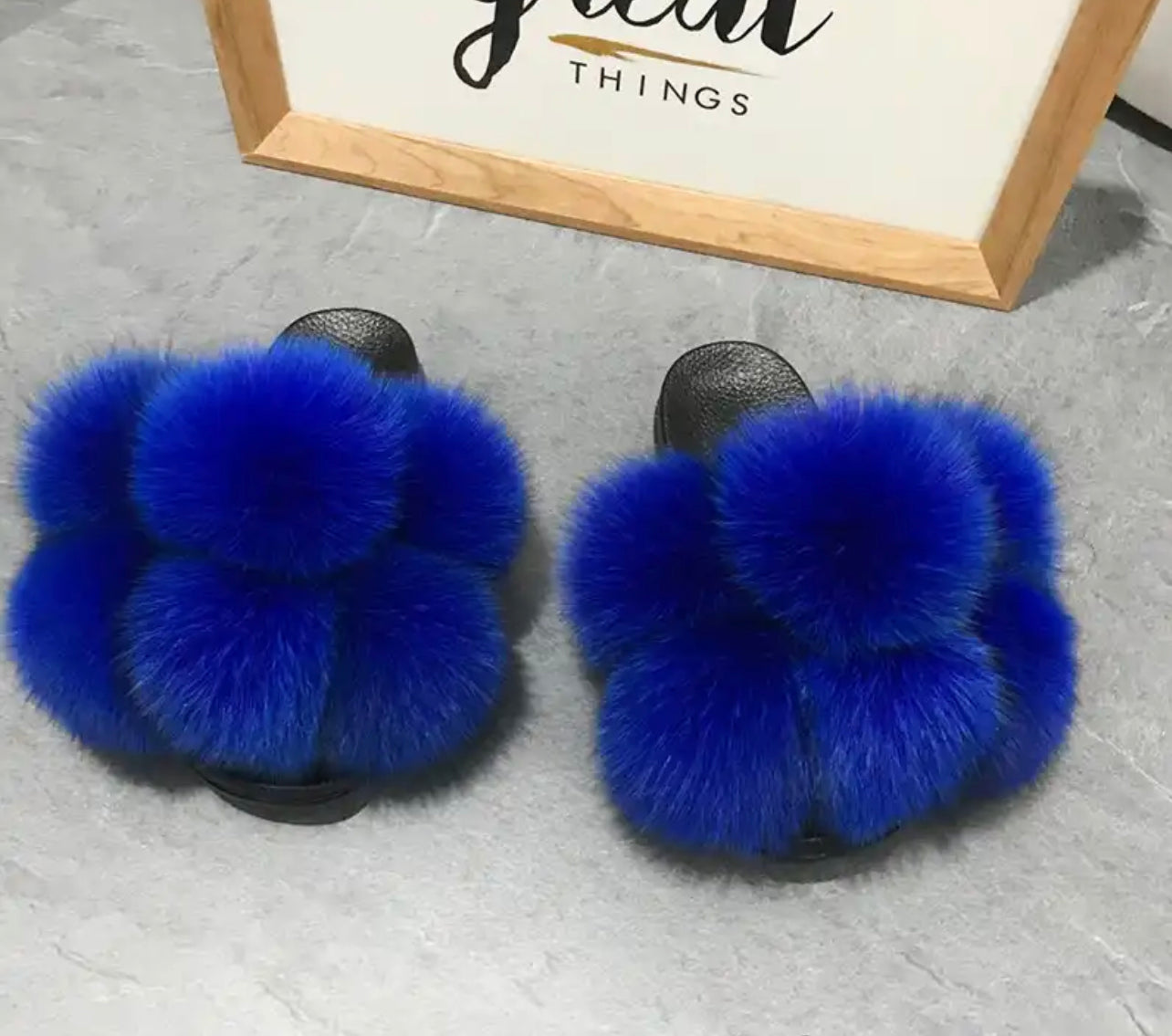 Fox Fur Slides