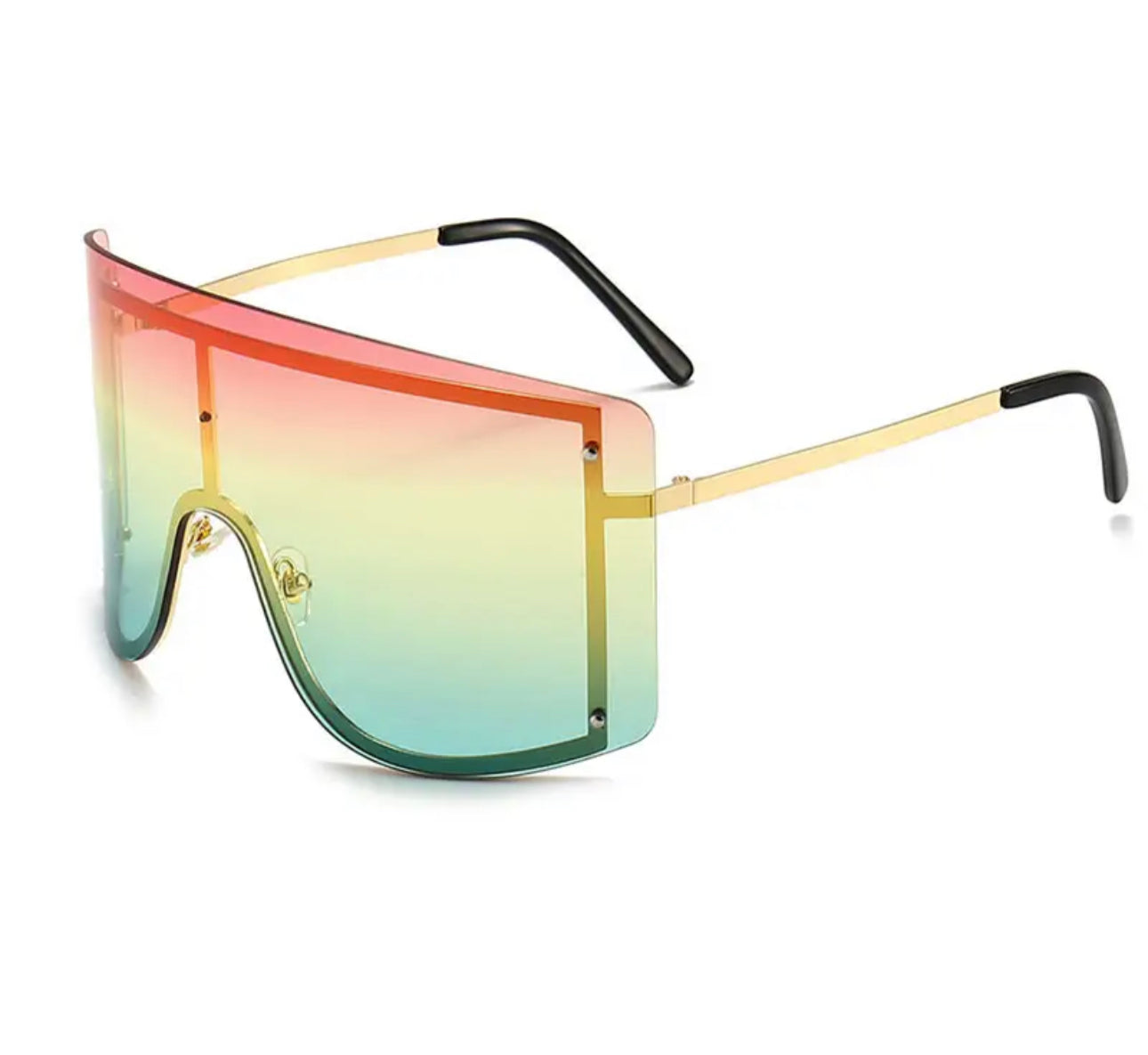 Oversized Gradient Color Sunglasses