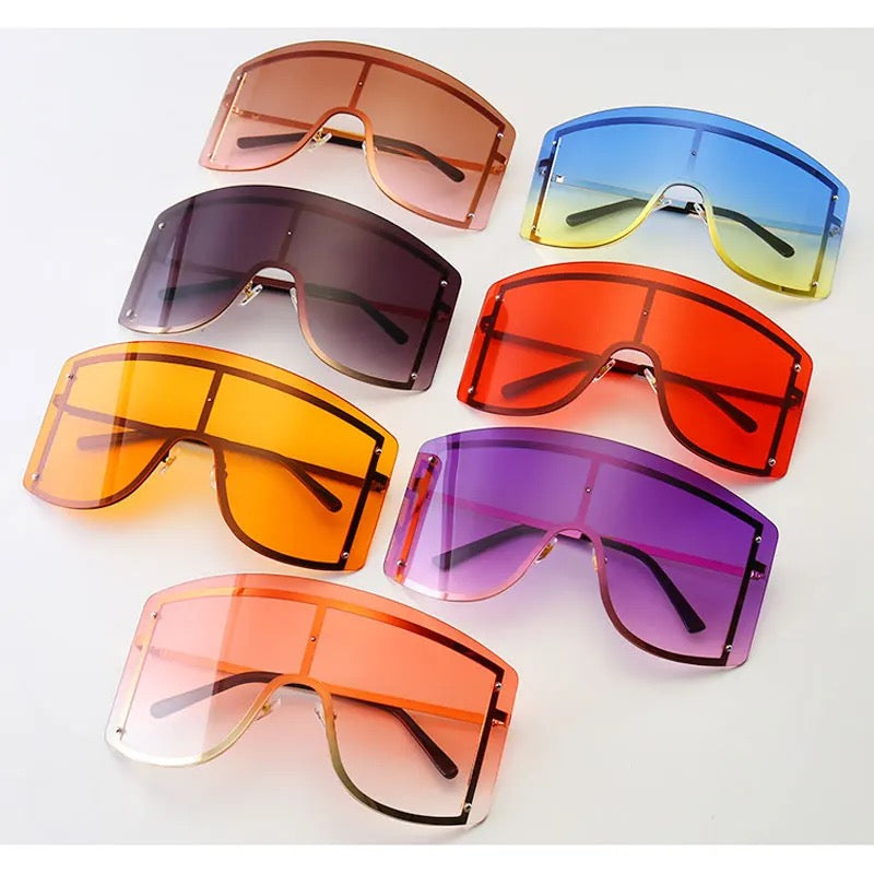 Oversized Gradient Color Sunglasses