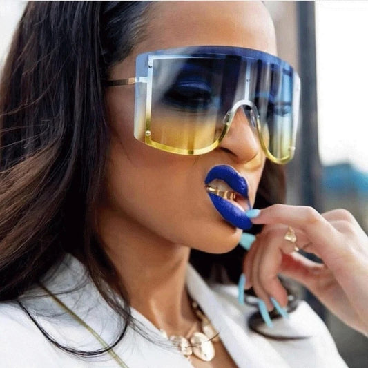 Oversized Gradient Color Sunglasses